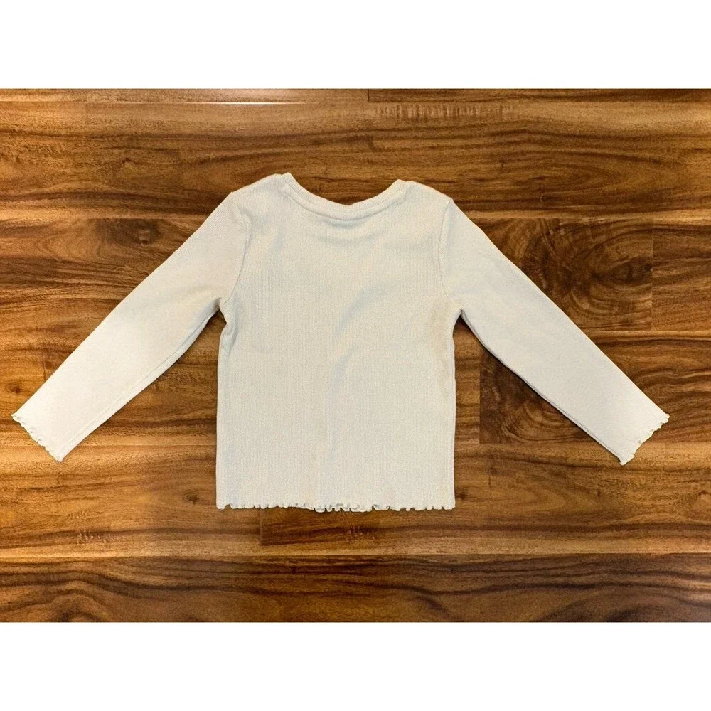 NWT/NWOT Baby Gap Ribbed Long Sleeve Shirts, Navy and Cream, Size 4T